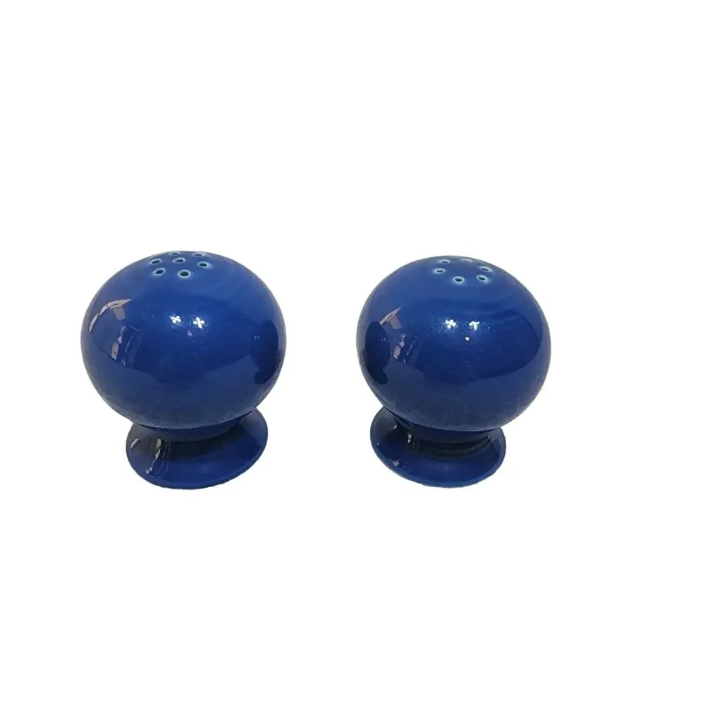 Vintage Fiestaware Cobalt Blue Salt & Pepper Skakers